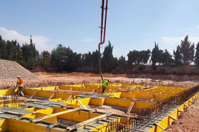 A toda marcha las obras de construcción del nuevo parque de bomberos de Manacor