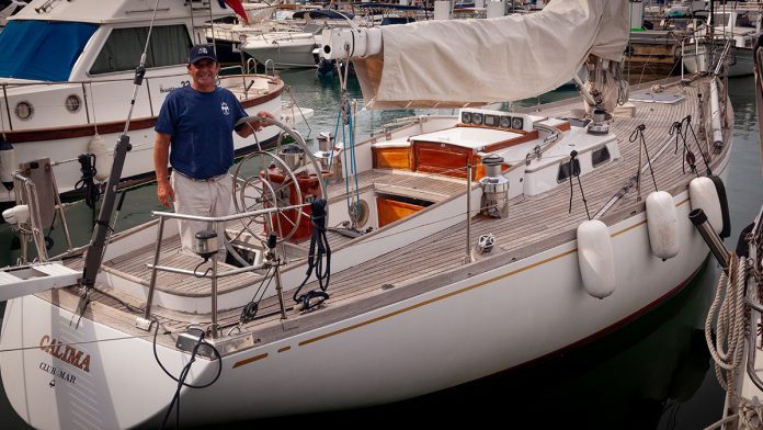 Pachi Rivero, leyenda de la vela, toma el timón del histórico Calima en la Illes Balears Clàssics