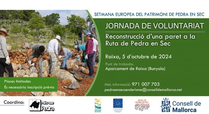 El Consell de Mallorca organiza la Semana Europea del Patrimonio de Pedra en Sec con tres actividades