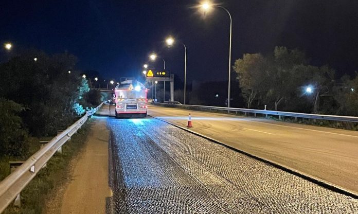 Cierre nocturno de un tramo de la vía de Cintura por levantamiento topográfico previo a las obras de refuerzo del firme