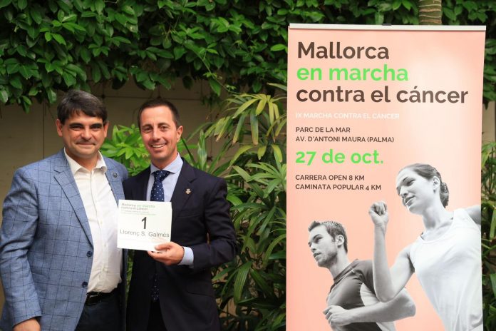 El presidente Llorenç Galmés anuncia la colaboración de la institución con 1.000 camisetas y medallas infantiles para la carrera benéfica.