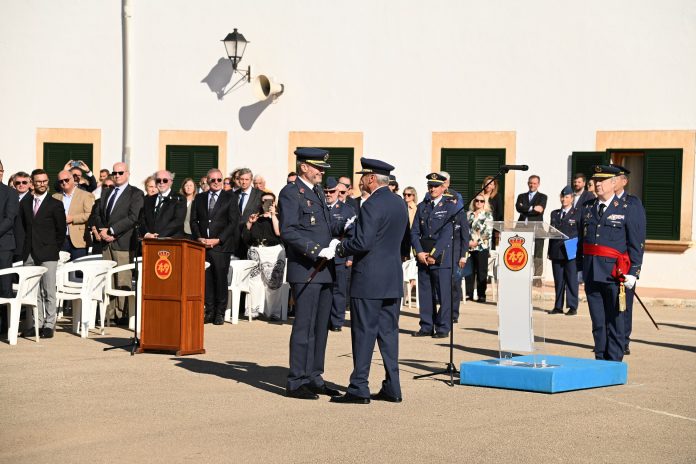 El coronel Carlos de Montemayor Palomar asume el mando del Sector Aéreo de Palma de Mallorca y de la Base Aérea de Son San Juan