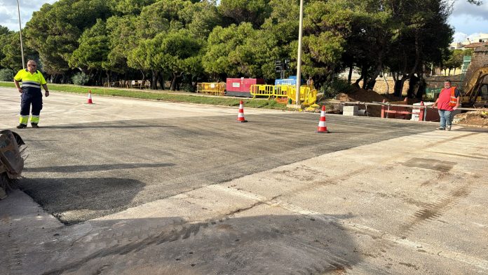 Cort finaliza el asfaltado definitivo del proyecto del colector de pluviales de Es Baluard del Príncep