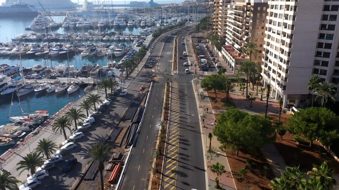 La APB abre al tráfico los nuevos viales del paseo Marítimo de Palma