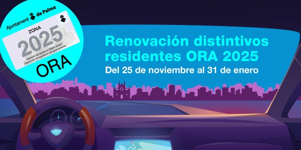 Cort abre el plazo para renovar el distintivo de residente ORA a partir del 25 de noviembre