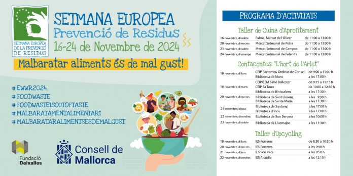 Arranca la Semana Europea de Prevención de Residuos con talleres y actividades para todos los públicos