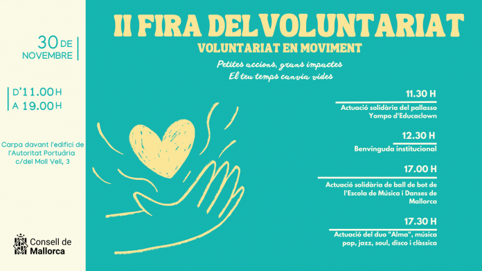 Mallorca organiza la II Fira del Voluntariat con trece entidades solidarias