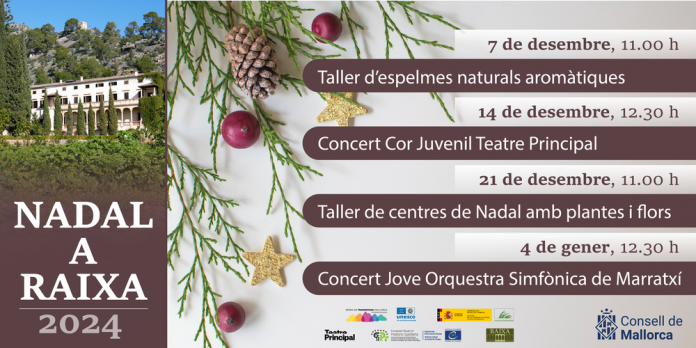 La emblemática finca acogerá conciertos del Coro Juvenil del Teatro Principal y de la Joven Orquesta Sinfónica de Marratxí, además de actividades para toda la familia.