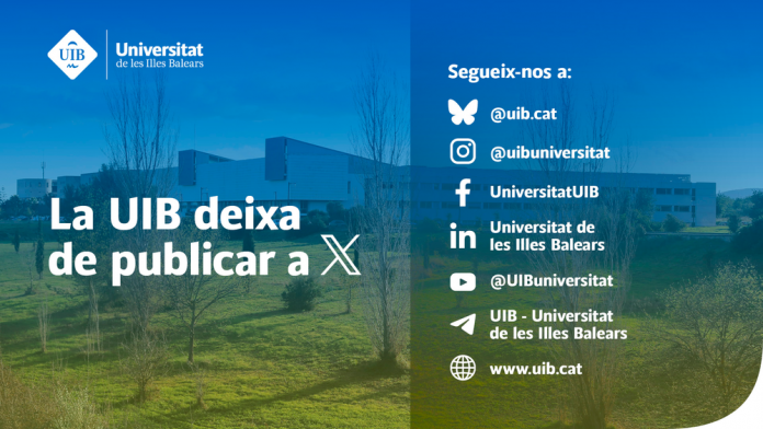 La UIB deja de publicar en X y refuerza su presencia en otras redes sociales