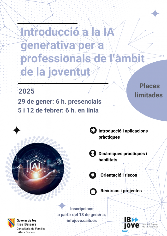 El IBJOVE lanza un curso gratuito de inteligencia artificial para profesionales de la juventud