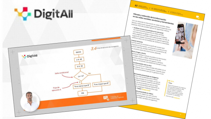 El proyecto DigitAll ofrece material gratuito para la formación en competencias digitales