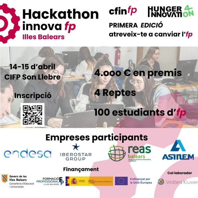 La Conselleria de Educación lanza la primera edición del Hackathon InnovaFP para alumnos de FP